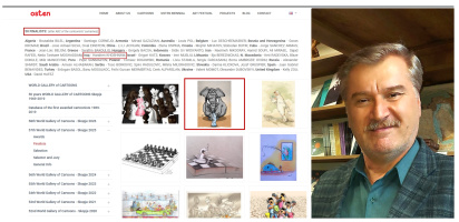 هه‌ندرێن خۆشناو .. به‌ یه‌كێك له‌ 50 باشترین كاریكاتێریستانی جیهان بژێركرا ...  محه‌مه‌د به‌رزنجی - هه‌ولێر.