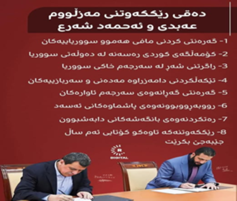 سەرنجێکی خێرا لەسەر ئەم رێکەوتنامەیە. . . هەڵۆ بەرزنجەیی