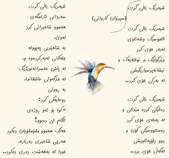 شیعرێک باڵی گرت ... .. (سیروان کاروانی)